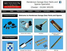 Tablet Screenshot of hendersongaragedoorspares.biz